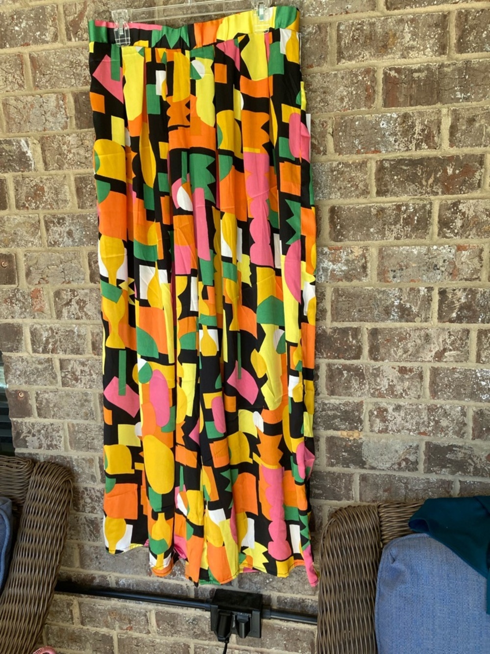 Live 4 Truth Wide Leg Pant NWT L Geometric Pattern - Picture 3 of 10